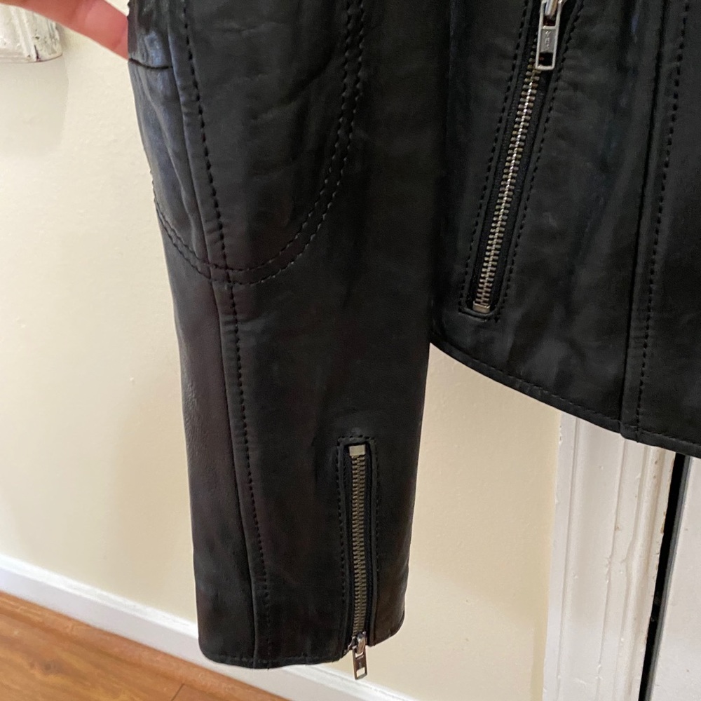Black Rivet leather jacket XS - Picture 3 of 5